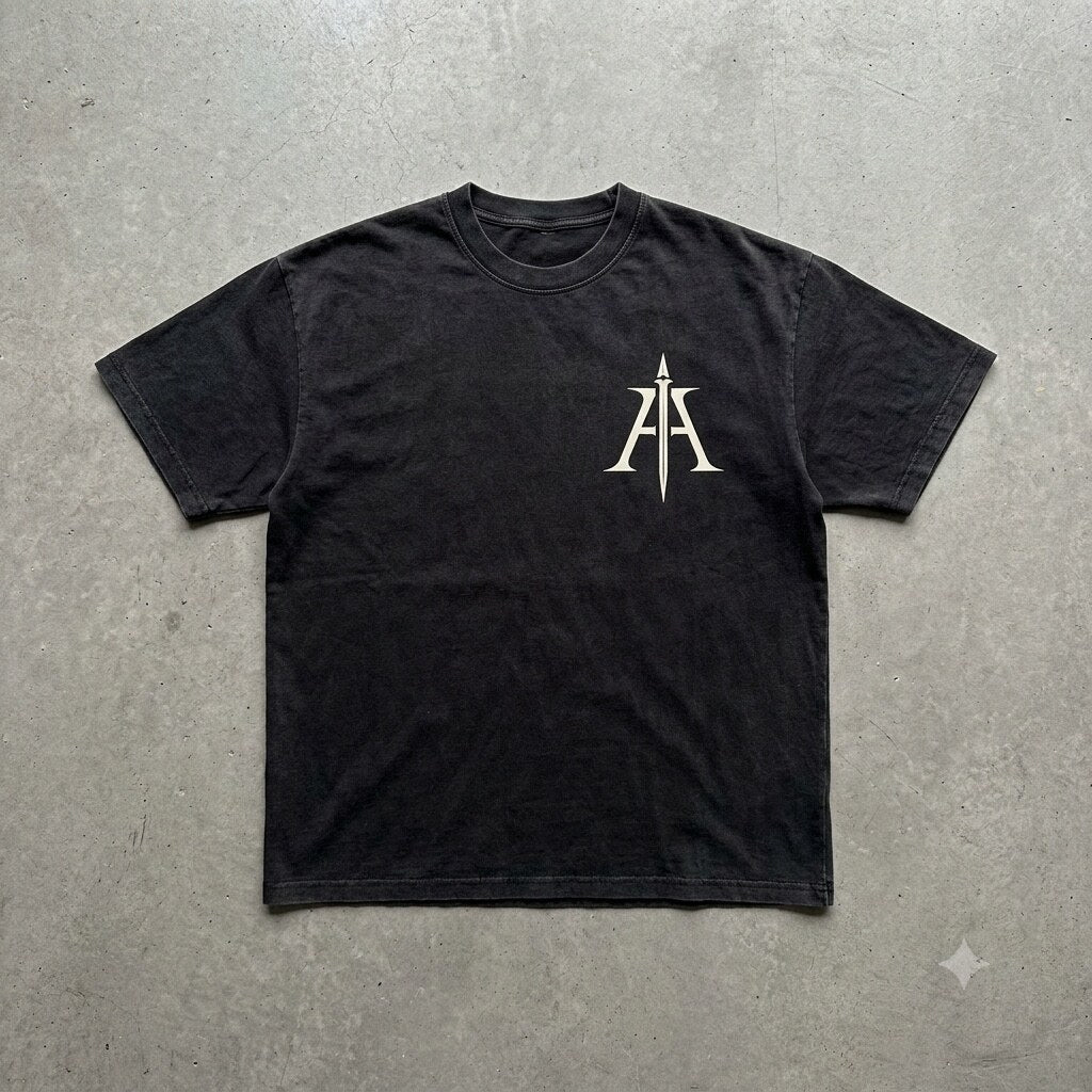 Front view of an ABYSSAL THREAD T-shirt